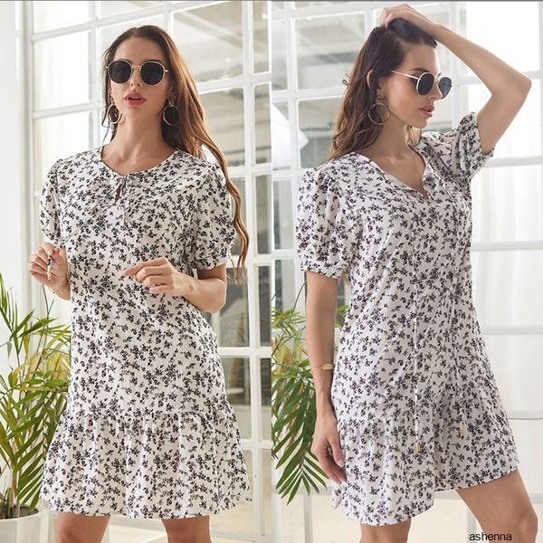 

womens designer european a- line flower dress hipsterg7ta, Black;gray