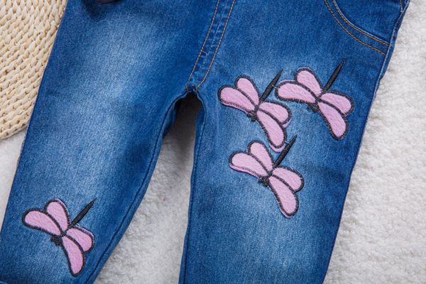 

bibicola girls baby overalls trousers jeans denim jumpsuit child bib pants kids autumn children jeans jumpsuits clothes 2018, Blue