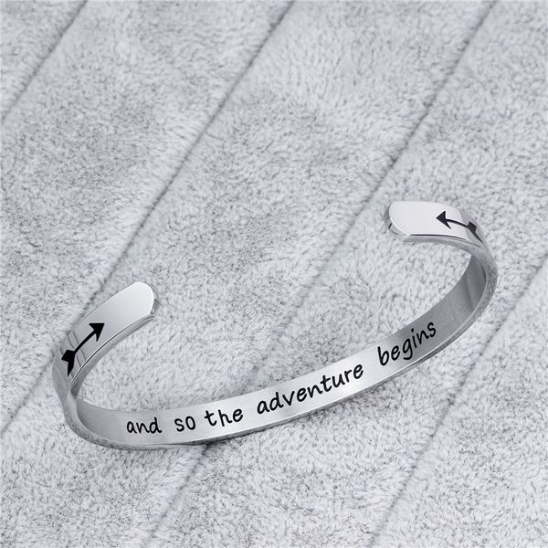 

cuff bracelet for women birthday gifts for her silver bangle bracelet personalized mantra inspirational daily reminder, Black