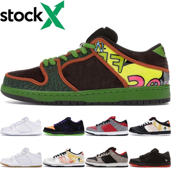 

men women dunk low casual shoes fashion de la soul black white diamond mens sneakers stock x runner platform trainer casual shoes