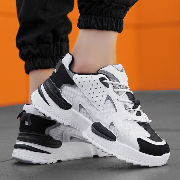 

casual 2020 krasovki summer breathable sneakers shoes male street trend shoes men chaussure homme lace-up tenis masculino adulto, Black
