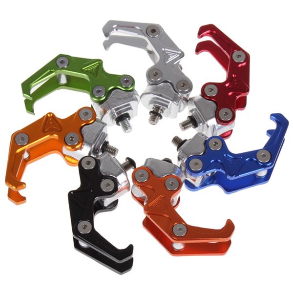 

brand new durable 6mm screw aluminum motorbike colorful decorate hanger cnc hook