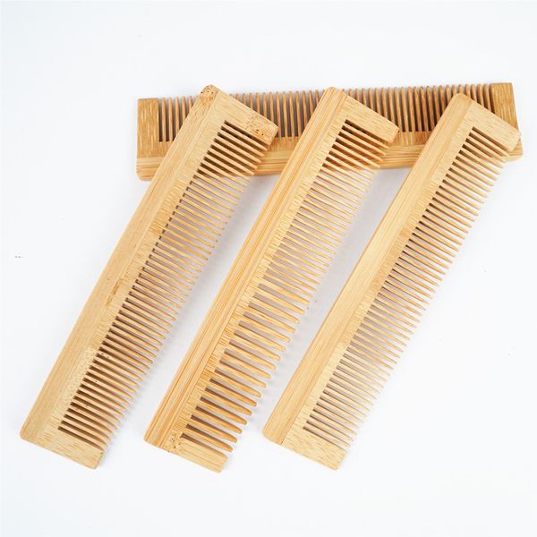 

1pcs wooden comb bamboo massage hair combs natural anti-static hair brushes hair care massage comb men hairdressing styling tool, Silver