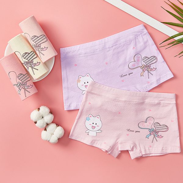 

5 pairs of children's underwear cotton boxer shorts little girl breathable comfortable baby underwear cartoon, Camo