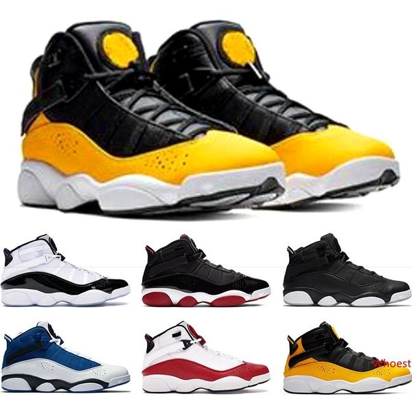 

6 6s six rings mens basketball shoes bred concord matte silver taxi white university red men trainers sports sneakers size 40-47