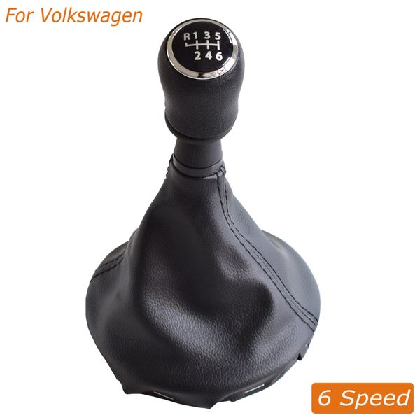 

car styling gear shift knob with gaiter boot for vw transporter t5 t5.1 gp t6 manual 5/6 speed stick lever shifter