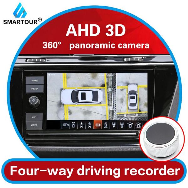 

smartour ahd 3d car bird eye around view 4 way camera dvr 1080p car dvr
