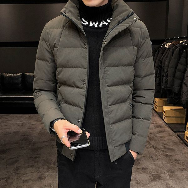 

autumn winter man coat solid color men's coats keep warm black brown gray m-4xl winter clothes men