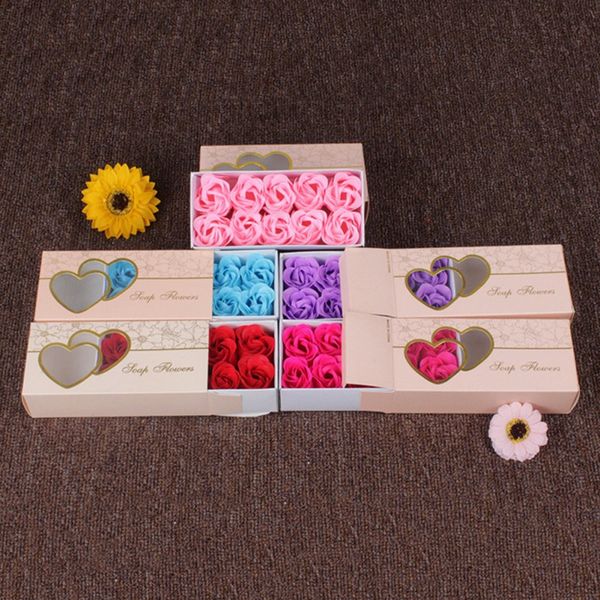 

день креативный мыло цветок искусственный цветок, романтические розы мыло цветочные головки искусственные цветы купания лепестки коробка для