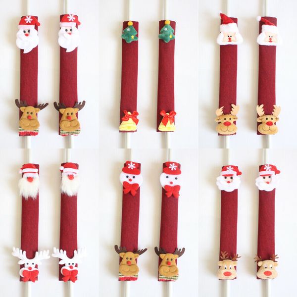 

1PC Refrigerator Oven Door Handle Cover Kitchen Appliance Protector Xmas Decor