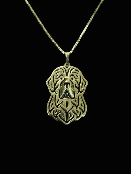 

new unique romantic gold silver color newfoundland pendant necklace necklace women friend choker