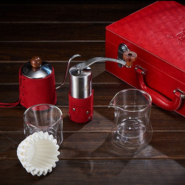 

hand-washed coffee pot set drip pot long mouth thin mouth pot hand-cranked grinder coffee machine utensils dolce gusto