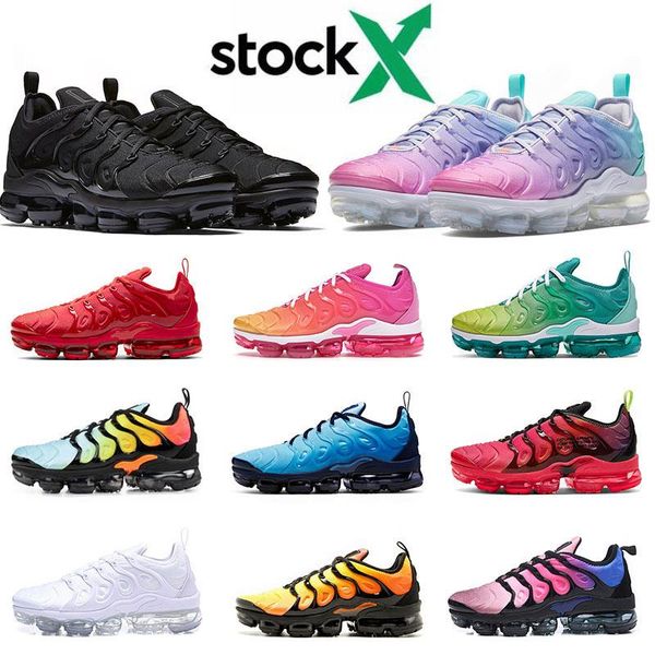 

tn plus big size 13 tn women mens stock x running shoes trainers sneakers pink black triple white active runners shoes