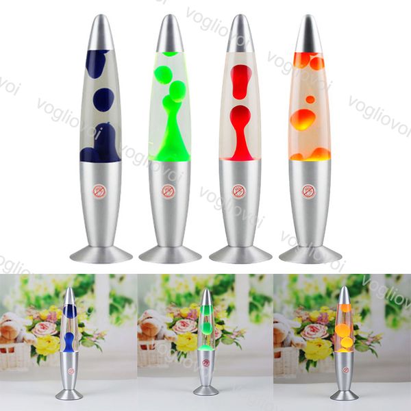 

night light 25w lava lamp aluminum base wax volcano style jellyfish table lamp creative bedroom bedside home decorative light dhl