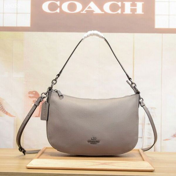 

2020 fashion shoulder bag shipment generous ladies pure color polished leisure cow leather fashion handbag shoulder bag