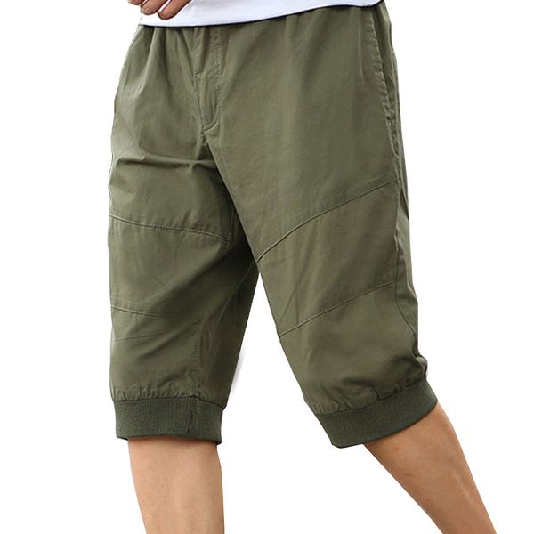 

летние мужские брюки 4xl 5xl талия 130 см хлопок плюс размер брюки мужчины, Black