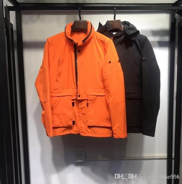 

mens tooling jackets tide brand couple sports windbreaker jackets fashion detachable zipper badge men women jacket, Black;brown