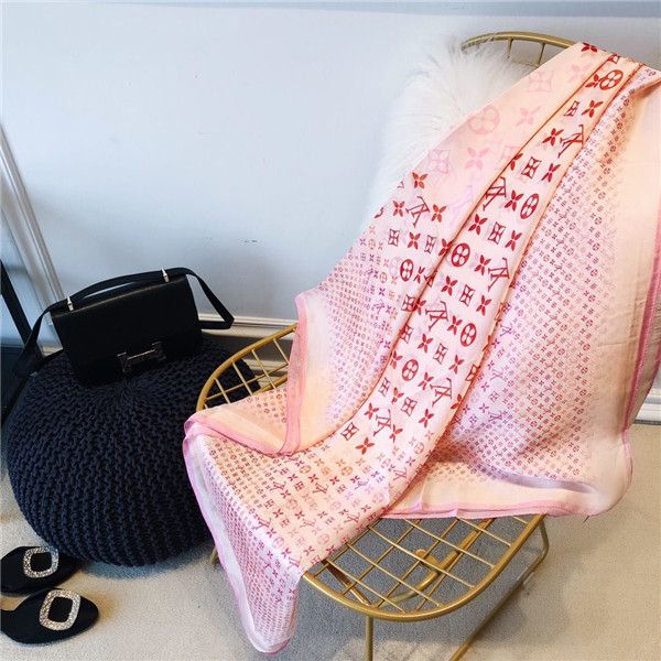 

роскошный шарф letter pattern женщины scarf2020 шелк хлопка конструктора шарф шаль дамы теплые шарфы размер 140x140cm, Blue;gray