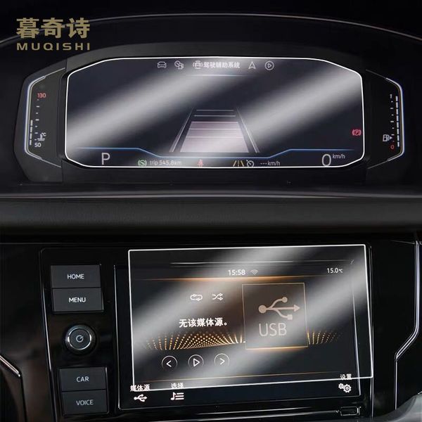 

for t-roc 2018 2019 2020 tempered glass car navigation screen protector lcd display film t roc dashoard panel cover
