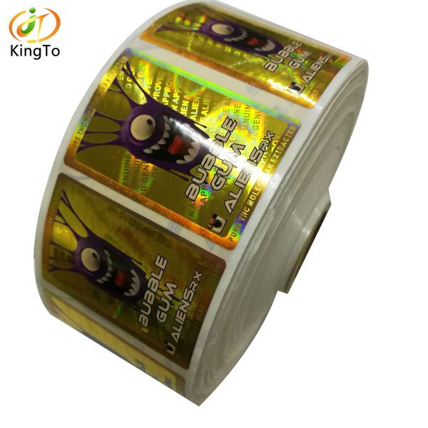 

selling laser foil security hologram label sticker roll