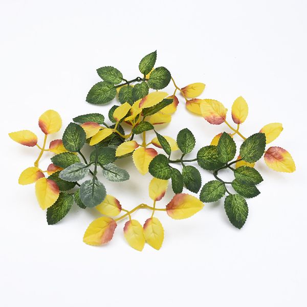 

10 20 pieces silk roses leaf christmas leaves artificial plants decorative flowers wreaths wedding home decoration accessories