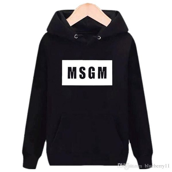 

msgm письмо printed толстовка толстовки для мужчин с длинным рукавом повседневная толстовки harajuku черный серый кофты s-3xl, Black