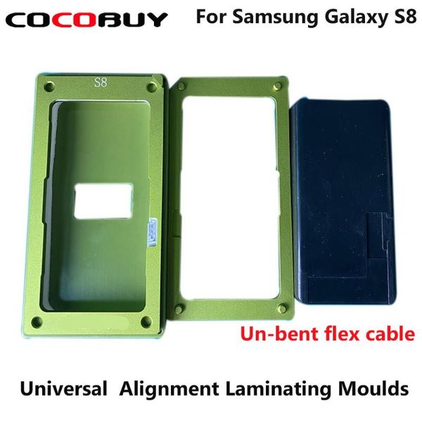 

universal precision un-bent alignment laminating moulds for samsung galaxy s8 lcd glass oca film laminating mobile phone repair