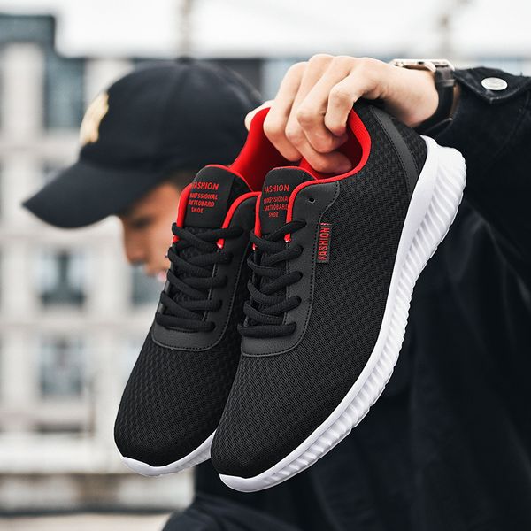 

2020 men women walking jogging sport shoes black white lightweight running sneakers athletic trainers breathable shoes