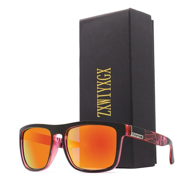 

zxwlyxgx brand design polarized sunglasses men women driving sun glasses male square goggles uv400 eyewear oculos de sol ondfi