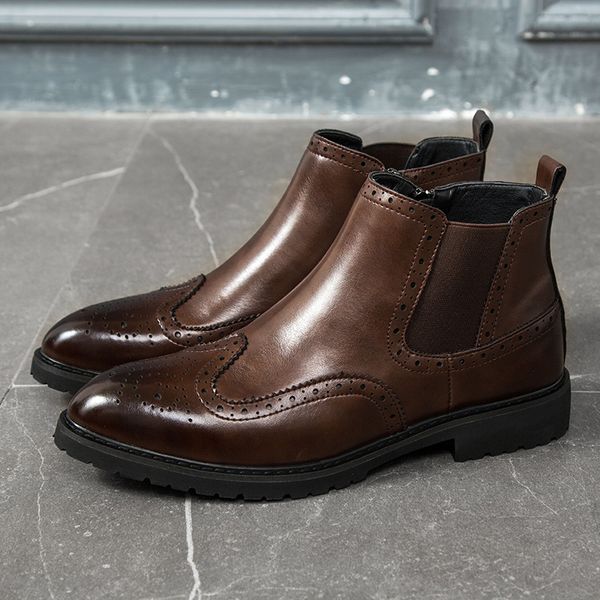 

Martin boots men high inside the upper shoes fashion men British men boots retro short casual boots
