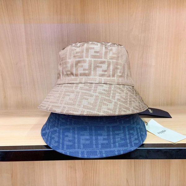 

luxury fashion brand bucket hats letter color bar double sided fisherman's hat classic black white men and women travel sunhat