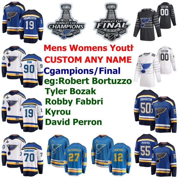 

s-6xl 2020 all star сент-луис блюз джерси тарасенко джерси o'reilly binnington parayko pietrangelo хоккей трикотажные изделия на заказ проши, Black;red