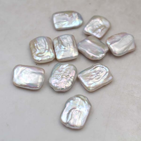 

16*21mm/2pcs,handpicked natural freshwater rectangle pearl beads,loose pearls jewelry accessories for diy necklace pendant rings