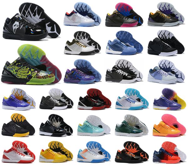 

mamba iv 4 k4 protro draft day hornets carpe diem del sol sports basketball shoes mens zk4 4s sneakers size us7-12