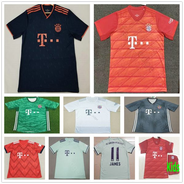 

19 20 bayern munich soccer jersey 2019 2020 dajaku pavard lewandowski muller hernandez kimmich football shirt men women kids home away third, Black;yellow