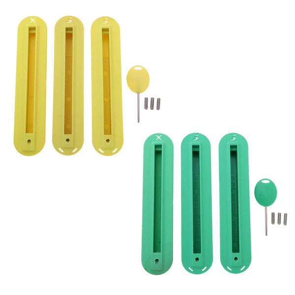 

6pcs/set future tri fins box surfing surfboard fin plug & mounting screws key 02