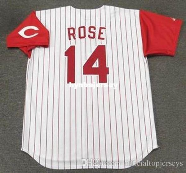 

custom pete rose cincinnati stitched majestic vintage home baseball jersey retro mens jerseys running, Black;blue
