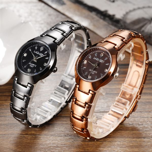 

women's high-grade waterproof quartz wristwatches fashion classic ladies watch stainless steel bracelet watches ing, Slivery;brown