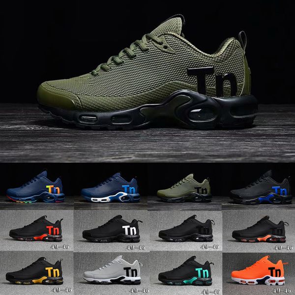 

2019 kpu running hoe de igner men tn trainer port luxury neaker plu tn ultra e tpu black outdoor air athletic jogging hoe