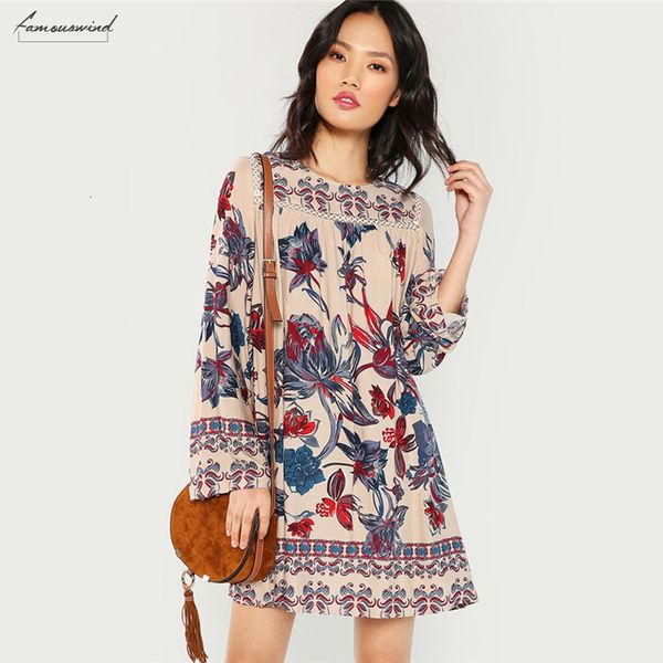 

multicolor lace dress vacation flower print beach eyelet botanical short sleeve short dresses women autumn streetwear tunic mini dress, Black;gray