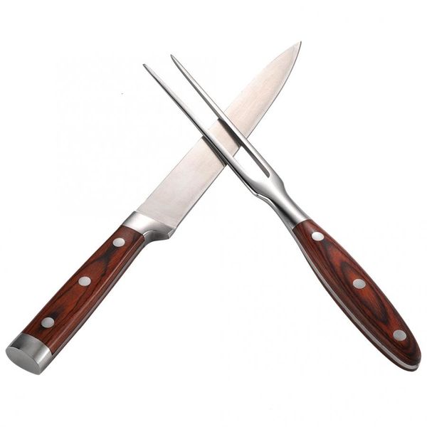 

tools kitchen fork set barbecue knife stainless steel barbecue carving fork and knife set sh190926