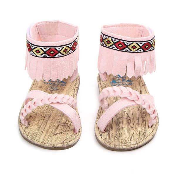 

2019 baby girl shoes soft sole anti-slip first walkers with tassel design prewalkers kids walking shoe