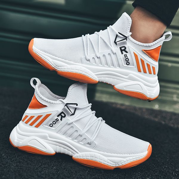 

vogue autumn new trend casual men shoes tide fashion sneakers comfortable breathable vulcanize shoes for men, Black