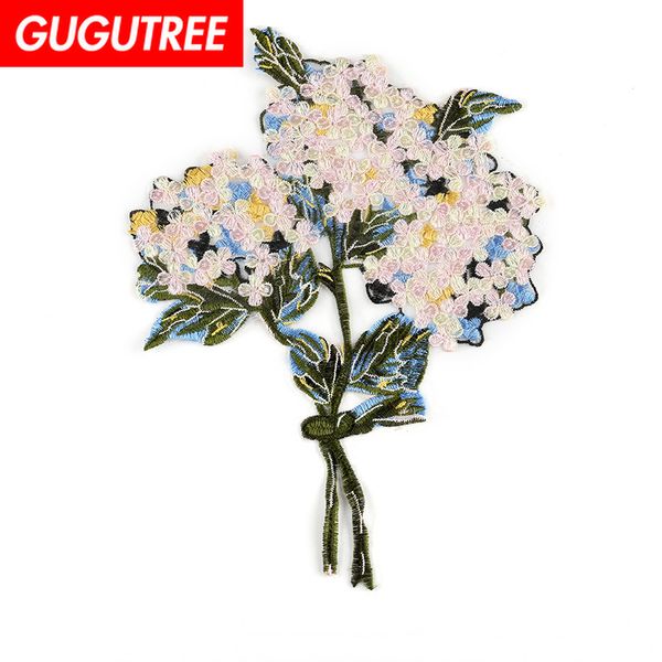 

gugutree вышивка патчи большой цветок патч животных значки аппликация пластыри для одежды дк-12, Black