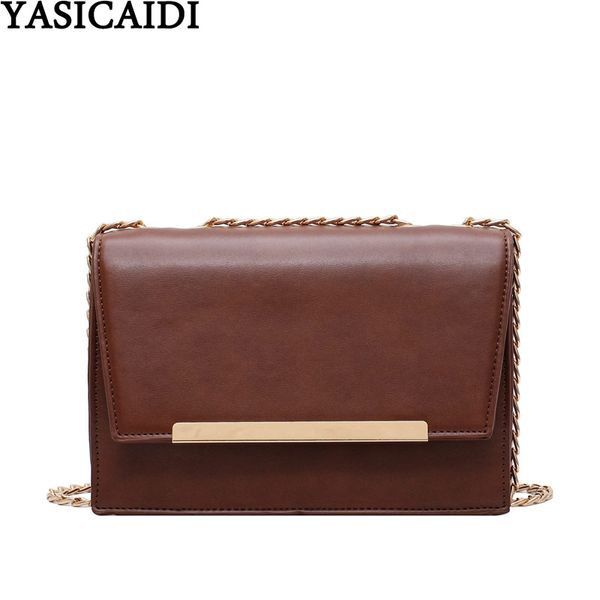 

yasicaidi solid leather crossbody bags for women 2020 flap pocket female single shoulder bag fashion girls shopping handbags sac