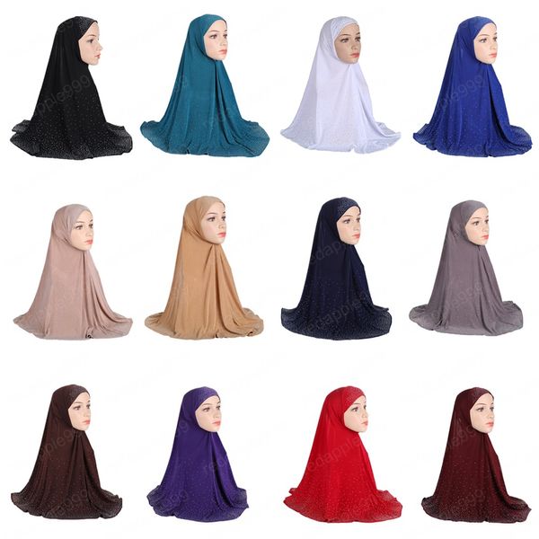 Ramadan Donne Musulmane Overhead Preghiera Hijab Sciarpa Lunga Arabo Islamico Testa Dello Scialle Dell'involucro Copertura Completa del Collo Amira Scialle Niqab Burqa Nuovo