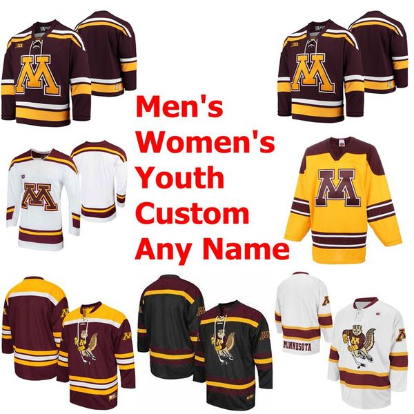 

миннесота golden gophers колледж хоккей джерси женщины гейтс младшего джерси джек рэмси тайлер sheehy sampo ranta sammy walker пользовательс, Black;red