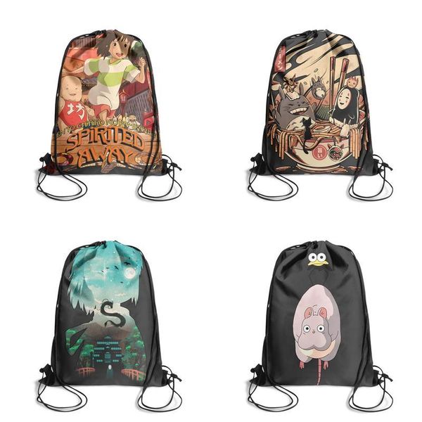 

унесенные animefashion мешок ремень рюкзака, дизайн поп ограниченным тиражом многоразовый пакет струна, подходит для спортивного аниме нет f