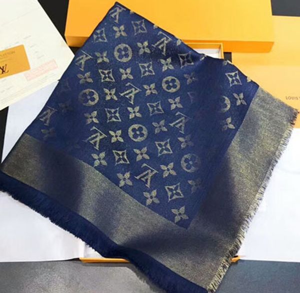 

Оптовая топ дизайн флэш-золотая нить хлопок текстильный шарф бренд женский треуг