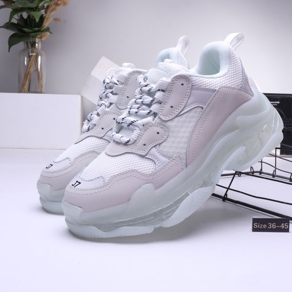 

luxury paris triple s men women casual dad shoes triple black white grey vintage mens designer sneakers trainers 36-45